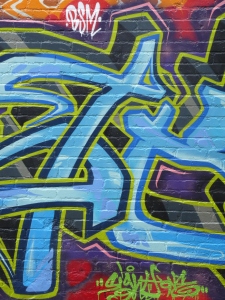 graffiti blue colours
